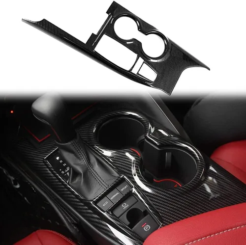 Vista 7 de Rifoda Para Toyota Camry 2018, 2019, 2020, 2021, 2022, accesorios de ABS, cubierta de panel de palanca de cambios de consola central, ajuste