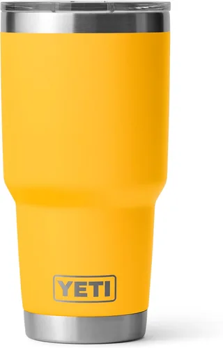 Vista 49 de YETI Rambler - Vaso de 30 oz, acero inoxidable, aislado al vacío con tapa MagSlider, color carmesí Amarillo