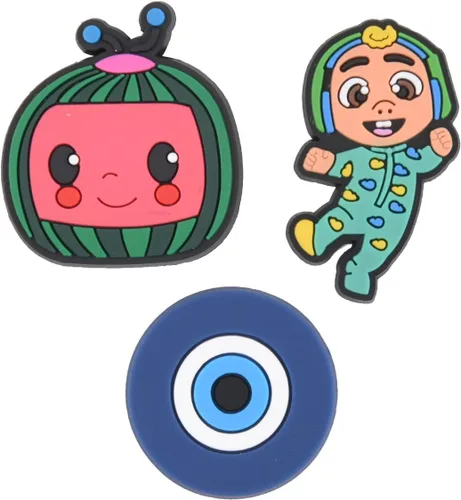 Vista 6 de 40 50 dijes para zapatos para sandalias de PVC, alfileres de zapatos, pulsera de decoración para niños, niñas, hombres, mujeres, regalos de fiesta
