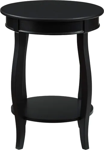 Vista 19 de Powell Mesa redonda para muebles con estante, color negro
