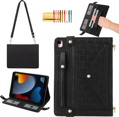 Vista 99 de Funda tipo bolso para iPad mini de 5ª/4ª/3ª/2ª/1ª generación de 7.9 pulgadas, Techcircle funda ligera tipo folio con soporte bandolera con billetera