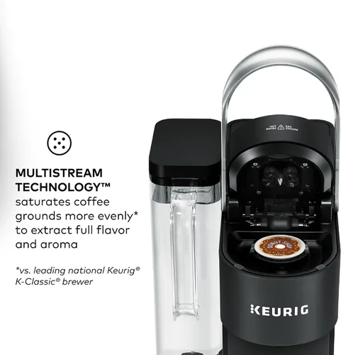 Vista 7 de Keurig K-Supreme SMART - Cafetera inteligente, tecnología MultiStream, prepara tamaños de taza de 6 a 12 onzas, color negro Brewid y Multistream