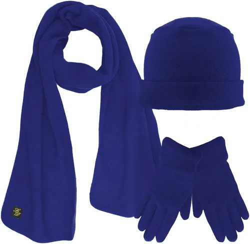 Vista 15 de Juego de 3 piezas con gorro, bufanda y guantes de polar que combinan Beige