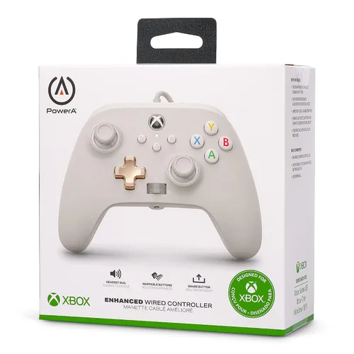 Vista 9 de PowerA Enhanced Wired Controller for Xbox Series XS - Mist gamepad wired video game controller gaming controller Xbox Series XS