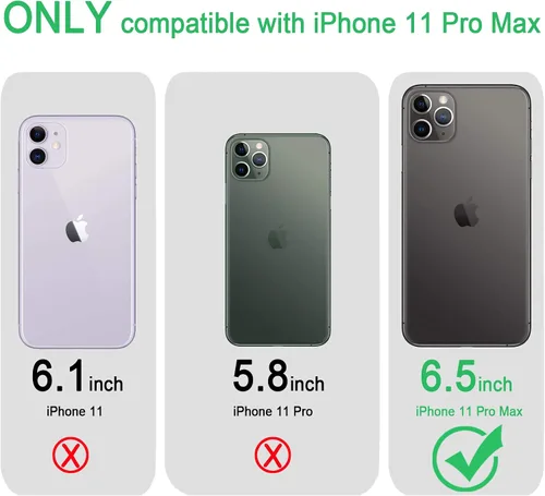 Vista 2 de JJGoo Funda compatible con iPhone 11 Pro Max, transparente, suave, a prueba de golpes, delgada, funda protectora delgada para teléfono de 6.5