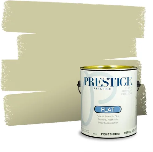 Vista 192 de Prestige Paints - Pintura exterior e imprimación en uno, 1 galón, plano, compatibilidad comparable con el color menta «Whipped Mint» de Behr