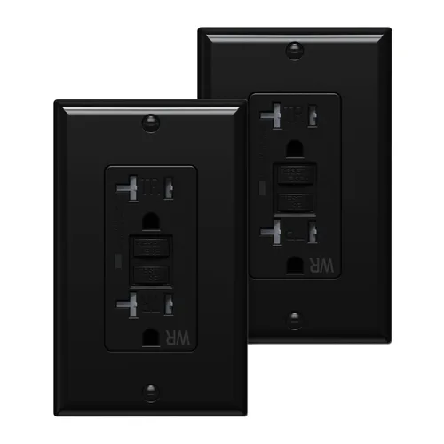 Vista 10 de WEBANG - Tomacorrientes GFCI de autocomprobación, resistentes a manipulaciones y a la intemperie, receptáculo GFCI con indicador LED, placas