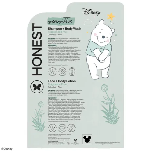 Vista 8 de The Honest Company Paquete de champú y loción, diseño de Disney, 18.5 fl oz