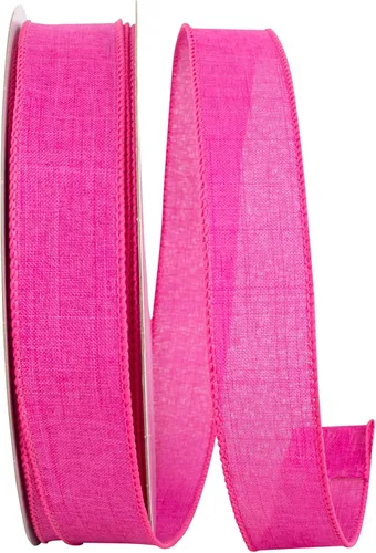 Vista 52 de Cinta Reliant Ribbon 92573W-031-09K para borde con alambre Everyday Linen Value, 1-1/2 pulgadas x 50 yardas, color negro