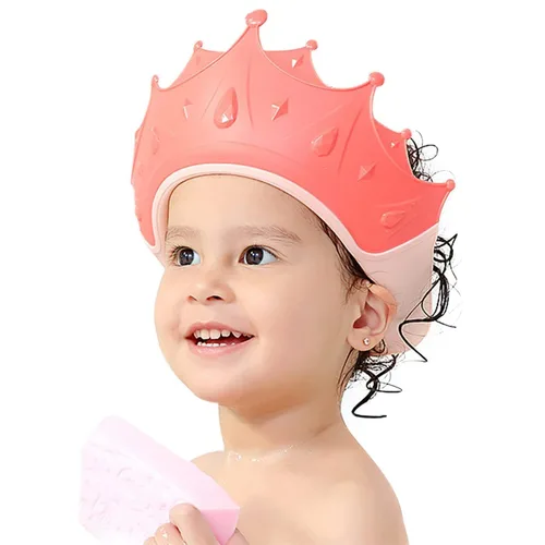 Vista 9 de FUNUPUP - Gorro de ducha para bebé, para niños, champú de baño para bebé, visera de lavado de cabello, ajustable, dinosaurio azul