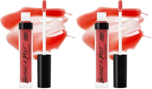Vista 14 de Black Radiance Beyond A Pout Lip Lacquer Lip Gloss, Cajun Spice