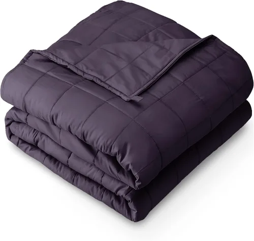 Vista 16 de Bare Home Manta con peso tamaño Twin o Full 7 libras (40" x 60") - Totalmente natural 100% algodón - Manta pesada premium con cuentas de vidrio