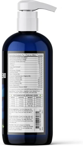 Vista 4 de Medicina natural anti-envejecimiento para artritis articular y displasia de cadera, alivio del dolor para perros y gatos de la marca Glucosamina
