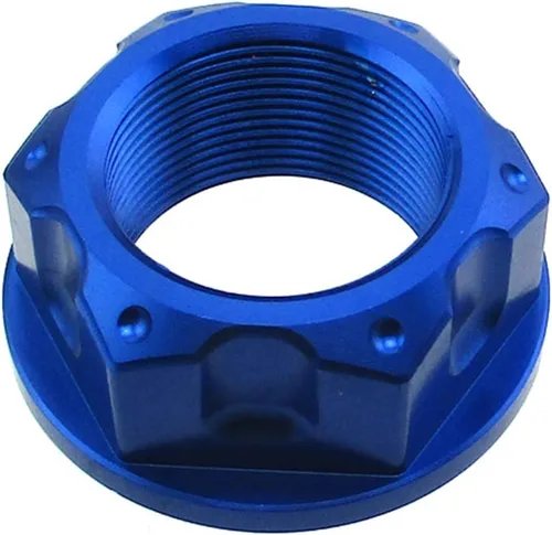 Vista 2 de DJ-Motor Tuerca de vástago de dirección azul M22 para TTR50 TTR110 TTR125 Pit Dirt Bike