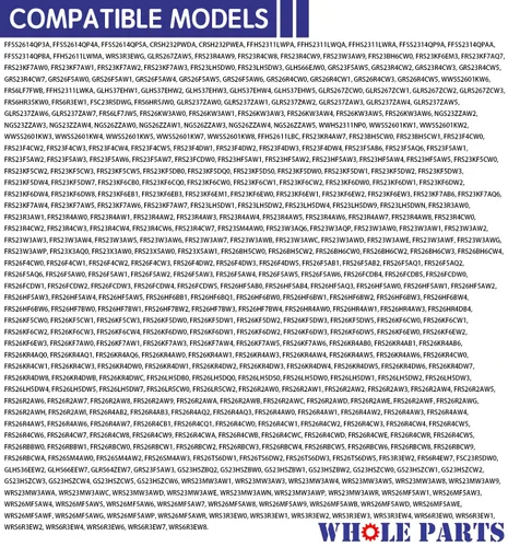 Vista 9 de Actuador de hielo para refrigerador Whole Parts 241681901 actualizado (blanco en color) - Compatible con Frigidaire, Crosley, Gibson