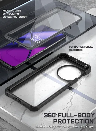 Vista 2 de Funda Poetic Guardian Compatible con OnePlus 11 5G de 6.7 pulgadas [Probada contra Caídas de Grado Militar de 20 Pies], Funda Protectora Resistente