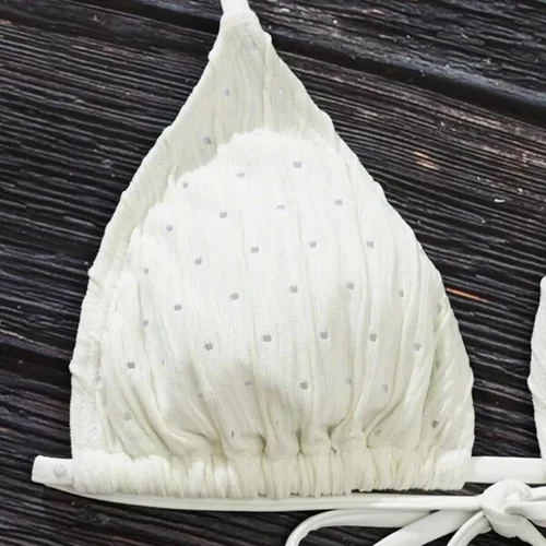 Vista 7 de shlutesoy Traje de baño libre de alergia desgaste atractivo mujeres sexy traje de baño tres piezas bikini conjunto para mujer