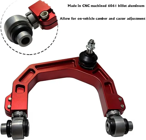 Vista 6 de BST BSSP Brazos de control delanteros superiores de aluminio forjado CNC, elevación de suspensión de 2-4", FUCA compatible con Chevy Silverado