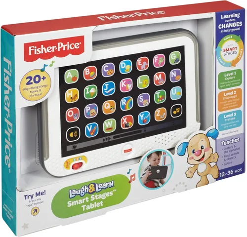 Vista 10 de Tablet Smart Laugh and Learn de Fisher-Price Laugh, gris