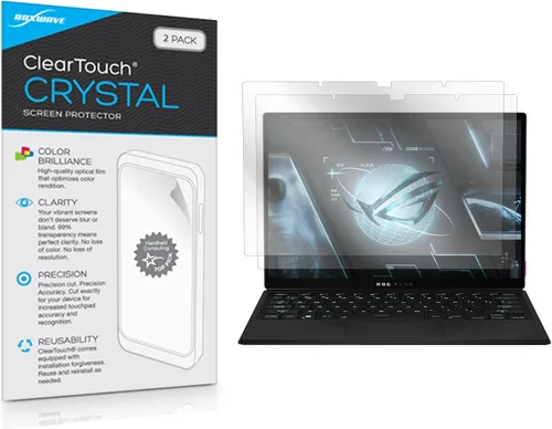 Vista 13 de BoxWave Protector de pantalla compatible con ASUS ROG Flow Z13-ACRNM RMT02 – ClearTouch Anti-Glare (2 unidades), antihuellas mate