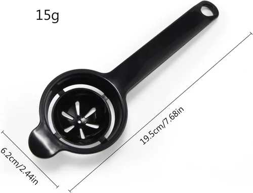 Vista 5 de Herramienta separadora de yema de huevo verde claro, herramienta de cocina para hornear huevo de grado alimenticio, herramientas de cocina de huevo