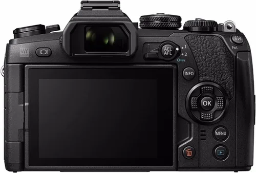 Vista 2 de Olympus OM-D E-M1 Mark II cuerpo de cámara, 20.4 megapíxeles con LCD de 3 pulgadas, negra