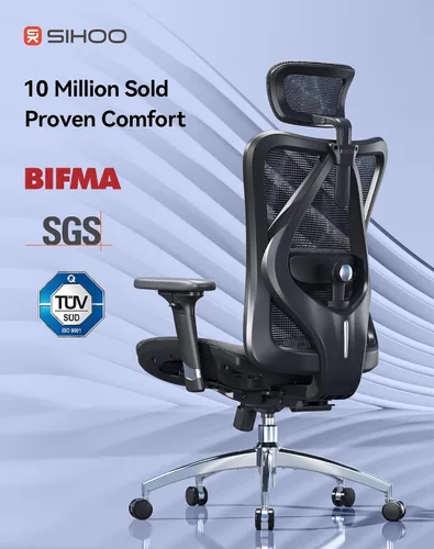 Vista 5 de SIHOO Silla de oficina ergonómica M57, silla de escritorio con respaldo