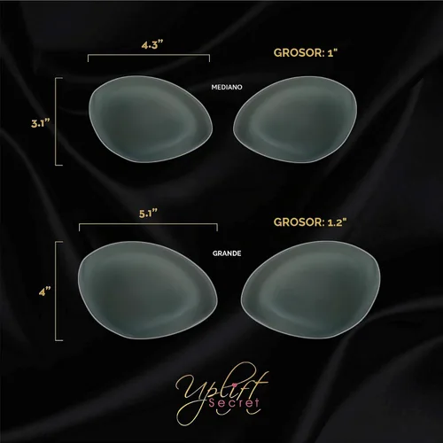 Vista 4 de Uplift Secret Inserciones de sujetador de silicona - Almohadillas de gel transparente para el pecho - Sujetador acolchado realzador de busto