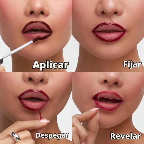 Vista 8 de Sacheu Lip Liner STAY-N Peel Off - Juego de manchas de labios, paquete de 3