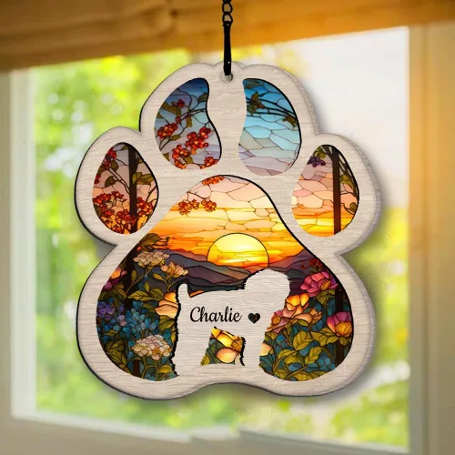 Vista 65 de Regalos conmemorativos personalizados para perros afganos, adorno de perro afgano personalizado, árbol de Navidad, regalo de recuerdo de mascotas