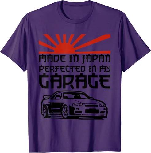 Vista 20 de JDM Japan Motorsport Tuning Car - Camiseta de los años 90, Blanco, S