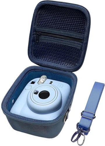 Vista 11 de XANAD Funda rígida compatible con Fujifilm Instax Mini 12/11/10/9/8/7/7+ / EVO y para cámara instantánea Fujifilm Instax Mini 99 con correa