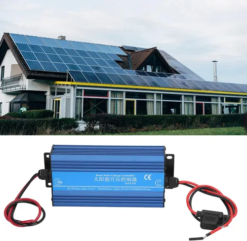 Vista 9 de Focket Controlador solar, 600 W, 48 V, 60 V, 72 V, MPPT, regulador de panel solar ajustable con pantalla, controlador solar para batería de litio