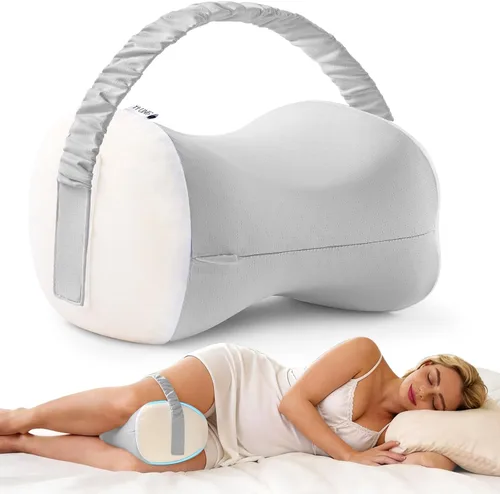 Vista 10 de YFONG Almohada de rodilla para dormir de lado, almohada de espuma viscoelástica, color azul