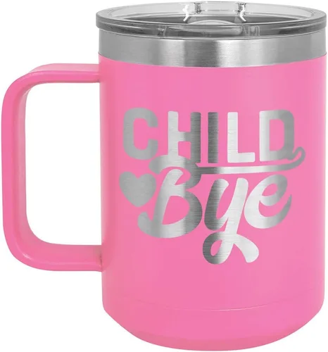 Vista 5 de Taza de café de 15 oz con tapa superior deslizante para niños Taza de café de viaje aislada Ideas de regalo de cumpleaños o Navidad de mujeres