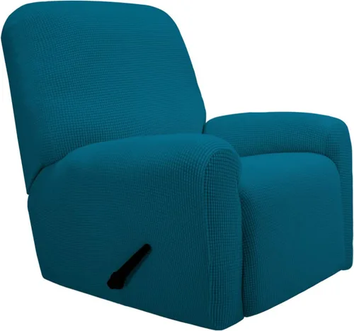 Vista 62 de PureFit Funda elástica para sofá biplaza, funda de sofá suave y antideslizante de jacquard de elastano, protector de muebles lavable con espuma