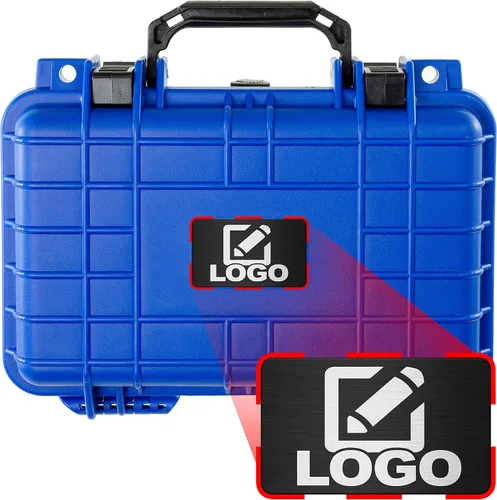 Vista 12 de Eylar Caja rígida para equipo de protección y cámara con placa de logotipo personalizada, caja seca impermeable con espuma de 11.6 pulgadas, 8.3