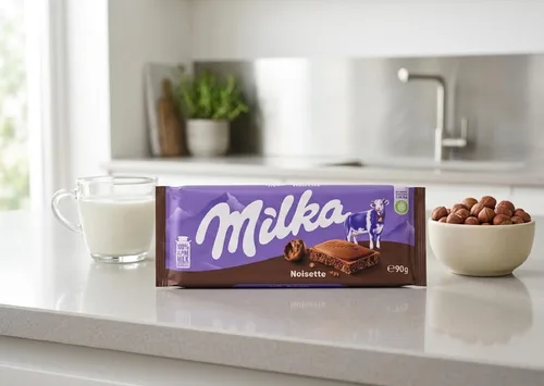 Vista 3 de Milka Ruido de chocolate con leche, 3.17 oz