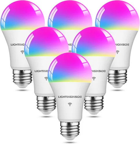Vista 12 de Lightinginside - Bombillas inteligentes de 100W equiv., 1350LM 11W, bombilla inteligente que funciona con Alexa/Google Home/Smart Life, A19 E26