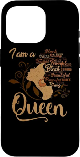 Vista 20 de Funda para iPhone 16 BLM Melanin Women I'm a Queen African American Black Pride