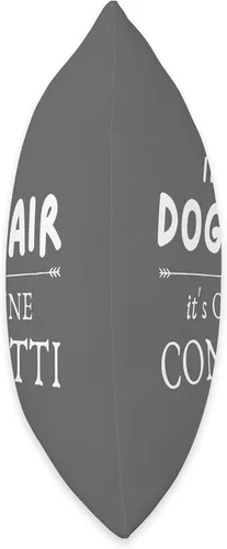 Vista 2 de jovy fits Hair It's Canine Confetti Divertida almohada de regalo para perro, 16 x 16 pulgadas, multicolor