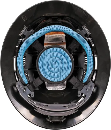 Vista 8 de Klein Tools 60626 - Casco duro, ala completa ventilada con diseño KARBN premium, casco duro tipo 1 clase C, suspensión de trinquete de 4 puntos
