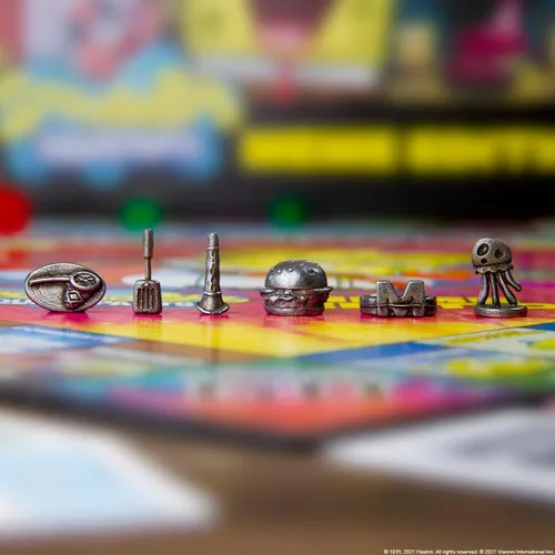 Vista 6 de Monopoly Spongebob Squarepants Meme Edition Basado en el programa de Nickelodeon Con memes familiares de ubicaciones, episodios y personajes