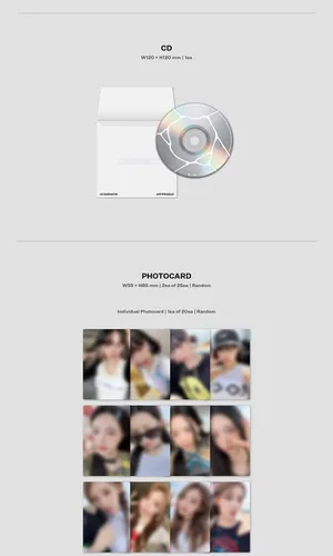 Vista 7 de ( COMPACT Ver. ) LE SSERAFIM ANTIFRAGILE 2nd Mini Album ( EMERALD Ver. )+1ea Store Gift Photo Card K-POP SEALED