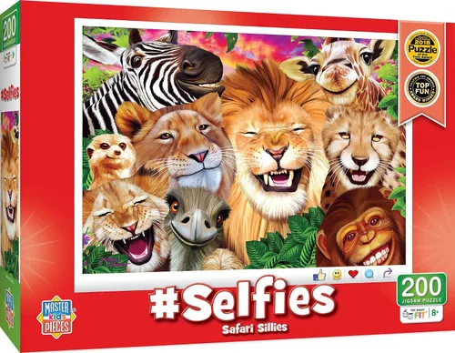 Vista 15 de Masterpieces Rompecabezas de 200 piezas para niños, #Selfies Barnyard Besties, 14 x 19 pulgadas