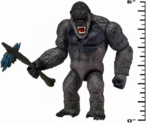 Vista 9 de Godzilla vs. Kong - Figura básica de Kong con hacha de batalla de 6 pulgadas