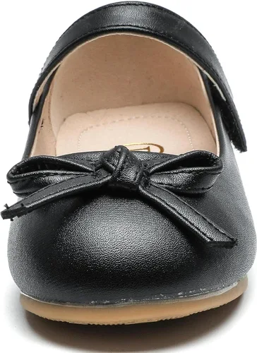 Vista 4 de kkdom Zapatos de vestir para niña, zapatos planos de ballet Mary Jane, zapatos escolares para niños pequeñosniños grandes