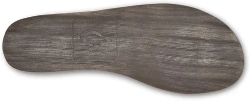 Vista 3 de OluKai Moloa Pantuflas para hombre zapatos sin cordones de cuero nobuck de alta calidad forro de oveja e inserto de gel diseño de tacón caído