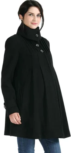 Vista 3 de Ropa exterior Jessie - Abrigo plisado de lana para mujer, chaqueta de invierno para embarazo