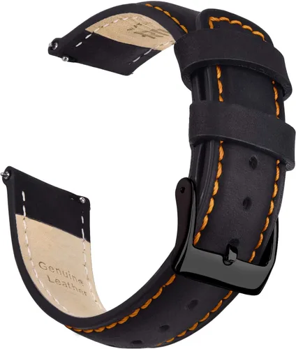 Vista 20 de Ritche Correas de Reloj de Cuero de Liberación Rápida Regalo de Navidad, Correas de Reloj Genuinas para Hombres y Mujeres, Correa de Reloj de Cuero